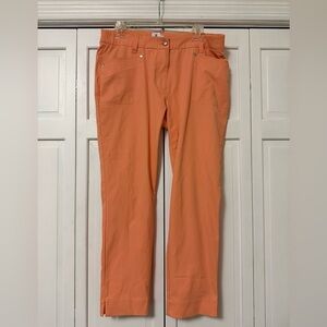 Daily Sports Women’s Size 12 Kumquat Orange Ankle Cropped Pants Golf